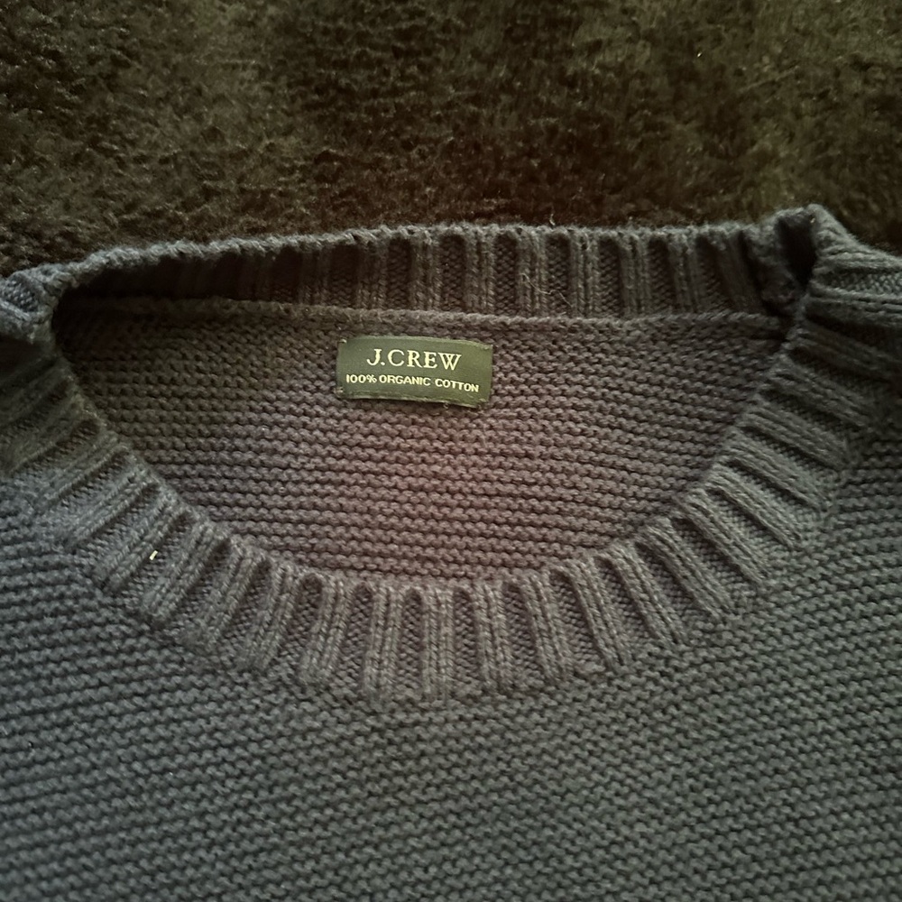 J. Crew Men's Dark Blue Crewneck Sweater